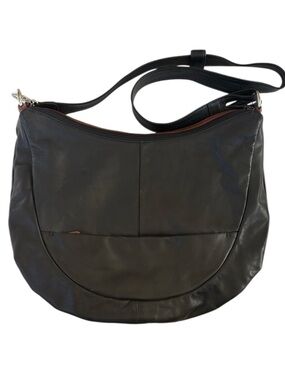 EUC Derek Alexander Leather Large Hobo Bag Black Retail $440.00